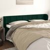 vidaXL T&ecirc;te de lit avec oreilles Vert fonc&eacute; 183x23x78/88 cm Velours
