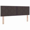vidaXL Lit boxspring avec matelas Marron fonc&eacute; 140 x 200 cm
