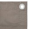 vidaXL &Eacute;cran de balcon Taupe 90x400 cm Tissu Oxford