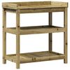 vidaXL Table de rempotage et &eacute;tag&egrave;res 82,5x45x86,5cm bois pin impr&eacute;gn&eacute;