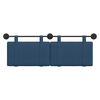 vidaXL T&ecirc;te de lit suspendue Montage mural Bleu 130 x 55 x 5 cm tissu