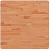 vidaXL Dessus de table 60x60x2,5 cm carr&eacute; bois massif de h&ecirc;tre