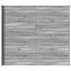 vidaXL Cadre de lit avec rangement Gris Sonoma 180 x 200 cm