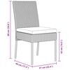 vidaXL Ensemble de salle &agrave; manger pour jardin 9 pcs Gris