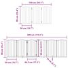 vidaXL Barri&egrave;re pour chien porte pliable 12 panneaux bois de peuplier