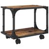 vidaXL Support d'imprimante Bois Ancien 41 x 28 x 33.5 cm
