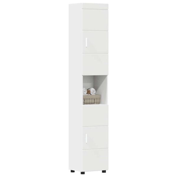 vidaXL Ensemble d'armoire de salle de bain avec stockage TULUM Blanc