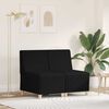 vidaXL Unité de Sofa Modulaire Sans Accoudoirs 2 pcs Noir