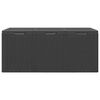 vidaXL Bo&icirc;te de rangement de jardin 270 L Noir PP Rotin