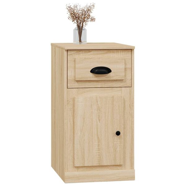 vidaXL Armoire lat&eacute;rale avec tiroir ch&ecirc;ne sonoma 40x50x75 cm