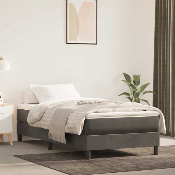 vidaXL Matelas de lit &agrave; ressorts ensach&eacute;s fermet&eacute; moyenne 90x220x20 cm velours