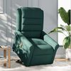 vidaXL Fauteuil inclinable de massage Vert fonc&eacute; Tissu