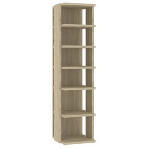 vidaXL Armoire &agrave; chaussures Ch&ecirc;ne sonoma 27,5x27x102 cm