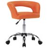 vidaXL Chaises &agrave; manger lot de 4 orange similicuir