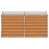 vidaXL Jardini&egrave;re sur&eacute;lev&eacute;e Marron Clair 160 x 80 x 77 cm