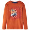T-shirt enfants &agrave; manches longues rouille clair 92