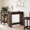 vidaXL Table de bar ch&ecirc;ne marron 102x50x103,5 cm bois d'ing&eacute;nierie