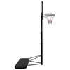 vidaXL Support de basket-ball Transparent 256-361 cm Polycarbonate
