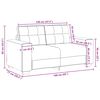 vidaXL Canap&eacute; causeuse noir 160x77x82 cm velours