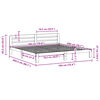 vidaXL Cadre de lit sans matelas blanc 180x200 cm bois massif de pin