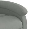 vidaXL Fauteuil de massage inclinable Gris clair Velours