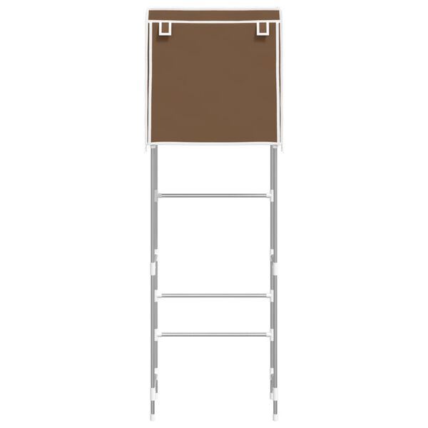 vidaXL Support de rangement 2 niveaux sur toilette Marron 56x30x170 cm