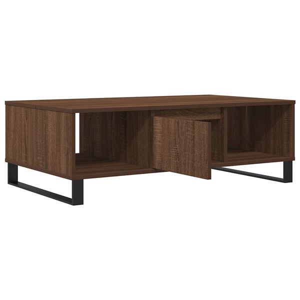 vidaXL Table basse chêne marron 104x60x35 cm bois d'ingénierie