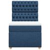 vidaXL Sommier &agrave; lattes de lit avec matelas Bleu 80x200 cm Tissu