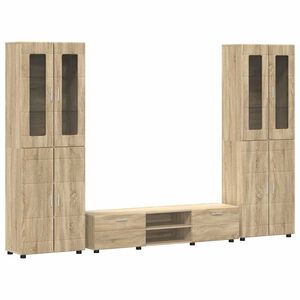 vidaXL Ensemble meuble TV FLORIN 3 pc Ch&ecirc;ne Sonoma Bois d'ing&eacute;nierie