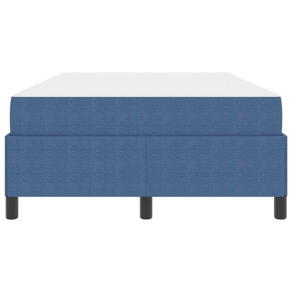 vidaXL Cadre de lit avec matelas Bleu 120 x 200 cm tissu