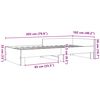 vidaXL Cadre de lit sans matelas blanc 100x200 cm bois d'ing&eacute;nierie