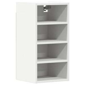 vidaXL Armoire suspendue "Riga" Blanc 30 x 29,5 x 60 cm Bois d'ing&eacute;nierie