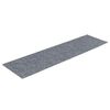 vidaXL Tapis d'escalier autocollants 15 pi&egrave;ces 76 x 20 cm Gris clair Rectangulaire
