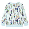 Sweatshirt pour enfants m&eacute;lange bleu p&acirc;le 140