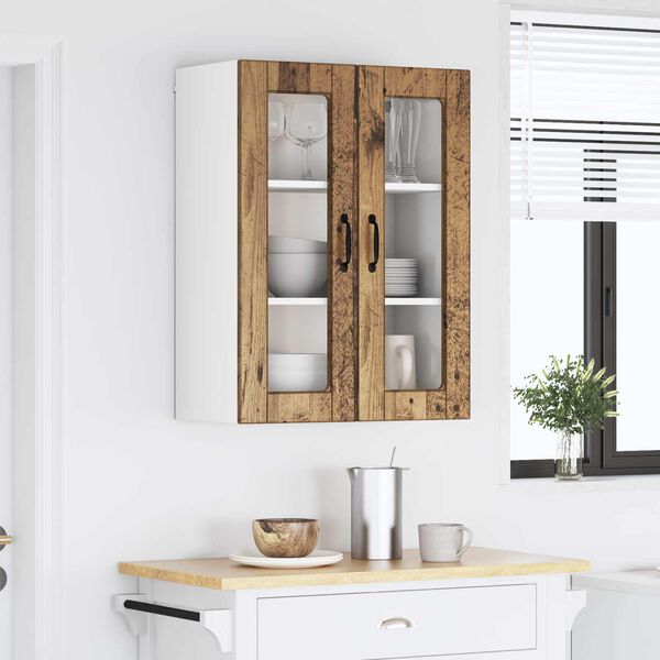 vidaXL Armoire de cuisine avec &eacute;tag&egrave;re Bois ancien 60 x 31 x 80 cm