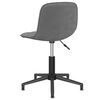 vidaXL Chaise pivotante de bureau Gris fonc&eacute; Velours