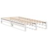 vidaXL Cadre de lit sans matelas blanc 90x190 cm bois de pin massif