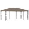 vidaXL Belv&eacute;d&egrave;re 6x3 m Taupe Tissu