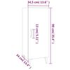 vidaXL Buffet Ch&ecirc;ne fum&eacute; 34,5x34x90 cm Bois d'ing&eacute;nierie