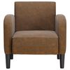 vidaXL Chaise de canap&eacute; avec accoudoirs marron 54 cm similicuir