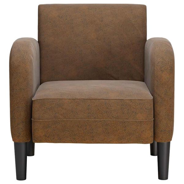 vidaXL Chaise de canap&eacute; avec accoudoirs marron 54 cm similicuir