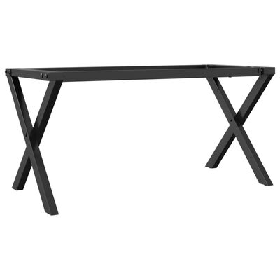 vidaXL Pieds de table basse cadre en X 80x40x43 cm fonte