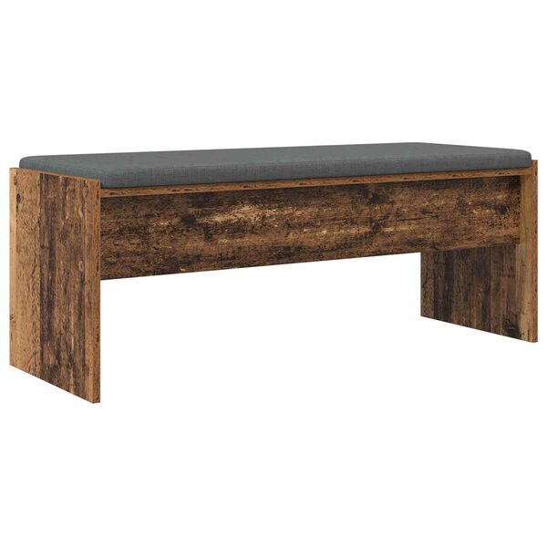 vidaXL Banc d'entr&eacute;e avec coussin Bois ancien 103 x 38 x 40 cm