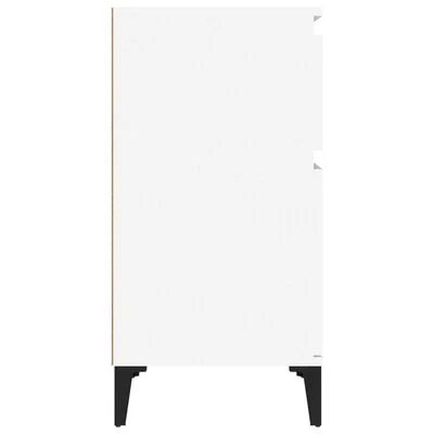 vidaXL Tables de chevet 2 pcs blanc 40x35x70 cm