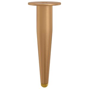 vidaXL Pieds debout 2 pc Dor&eacute; 98 x 40 mm Fer