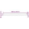 vidaXL Rideau en Dentelle Floral Blanc 80 x 1200 cm Polyester