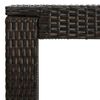 vidaXL Ensemble de bar de jardin 5 pcs coussins R&eacute;sine tress&eacute;e Marron