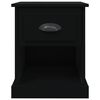 vidaXL Table de chevet noir 39x39x47,5 cm bois d&rsquo;ing&eacute;nierie