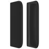 vidaXL T&ecirc;te de lit avec oreilles Noir 147x16x78/88 cm Similicuir