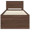 vidaXL Cadre de lit Ch&ecirc;ne brun 90 x 190 cm Bois d'ing&eacute;nierie